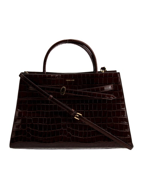 Veronica Beard Embossed Leather Shoulder Bag