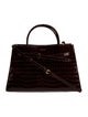 Veronica Beard Embossed Leather Shoulder Bag
