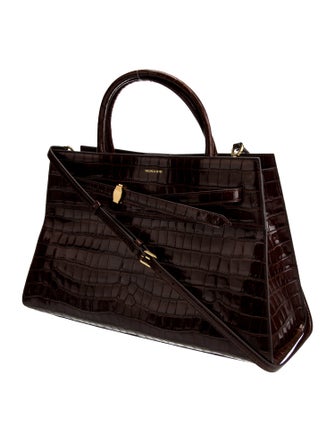 Veronica Beard Embossed Leather Shoulder Bag