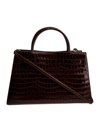 Veronica Beard Embossed Leather Shoulder Bag