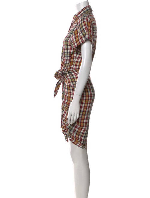 Veronica Beard Plaid Print Knee-Length Dress