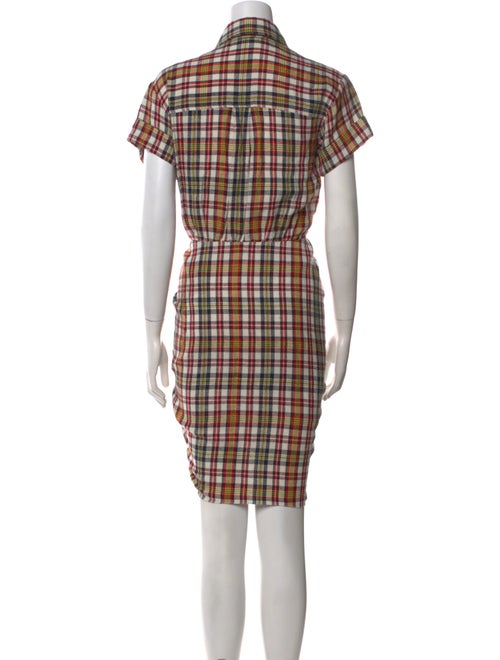 Veronica Beard Plaid Print Knee-Length Dress