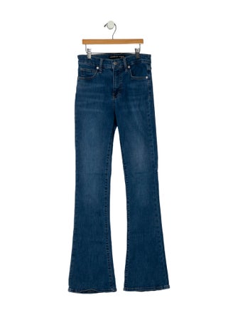 Veronica Beard Mid-Rise Wide Leg Jeans
