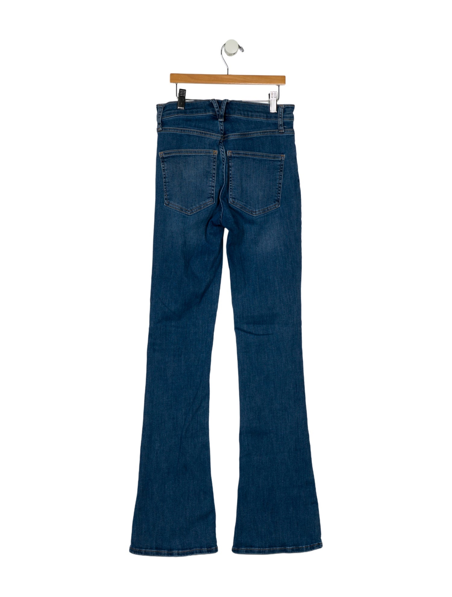 Veronica Beard Mid-Rise Wide Leg Jeans