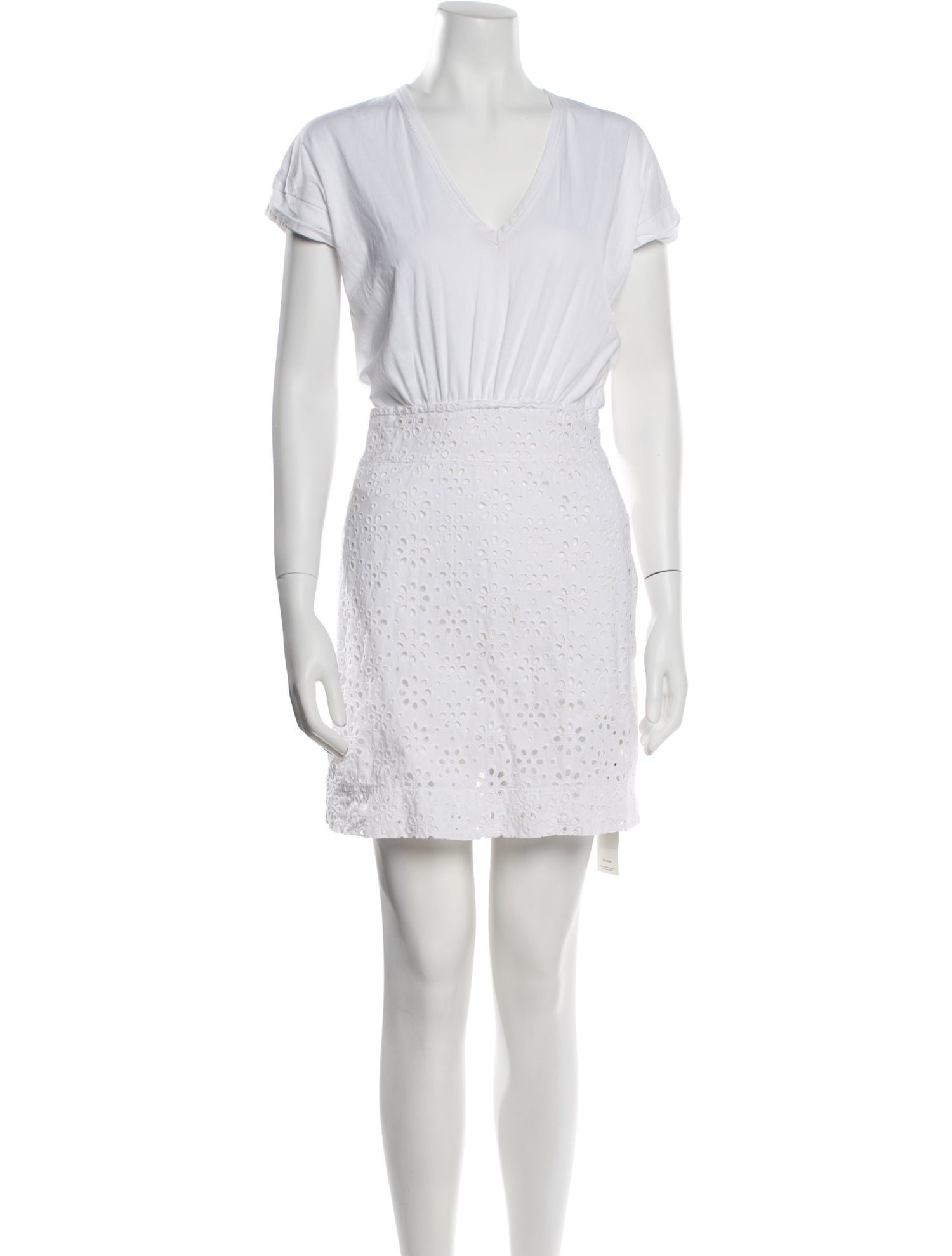 Veronica Beard V-Neck Mini Dress