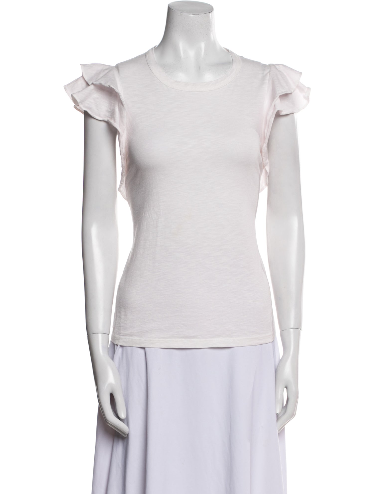 Veronica Beard Scoop Neck Short Sleeve T-Shirt