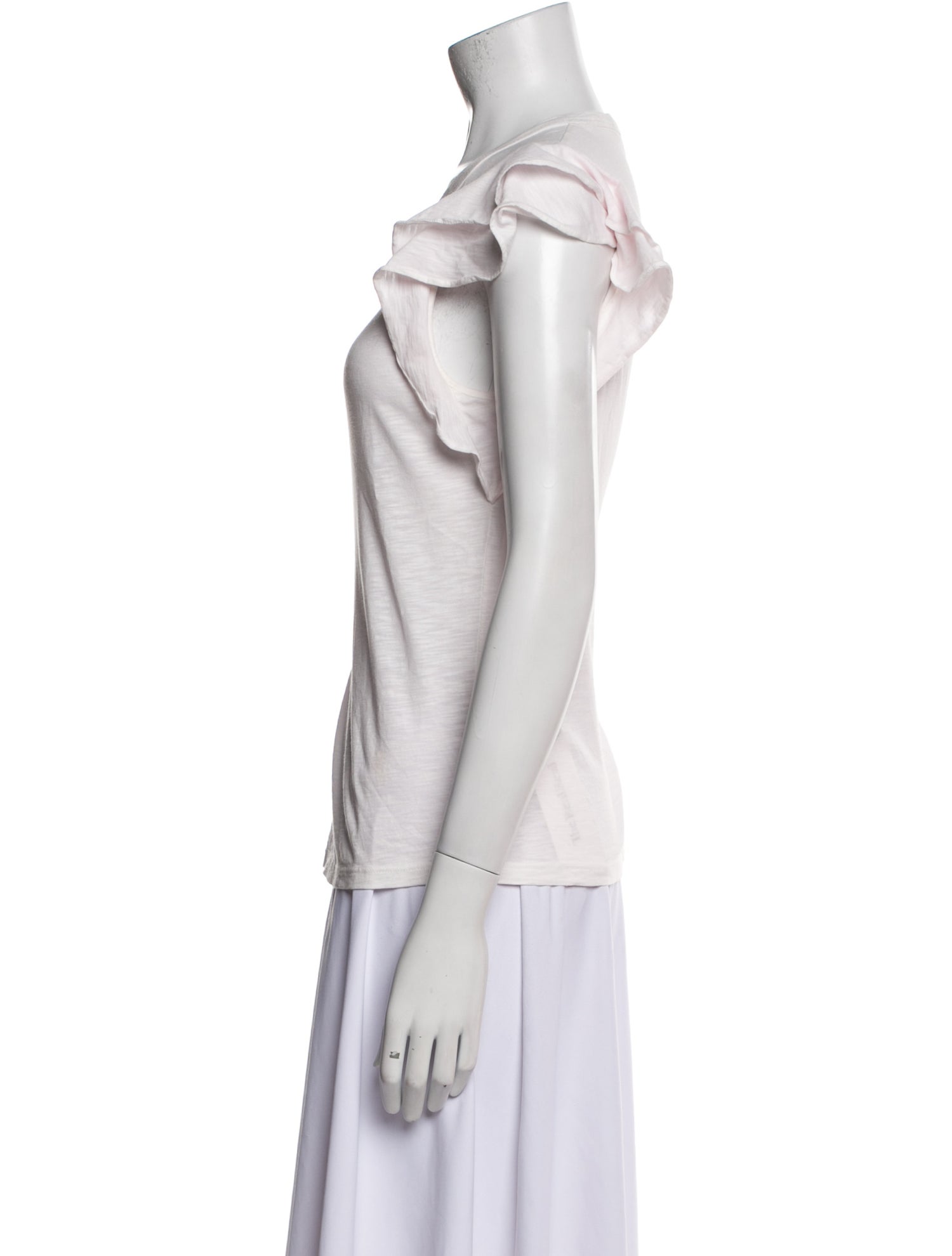 Veronica Beard Scoop Neck Short Sleeve T-Shirt