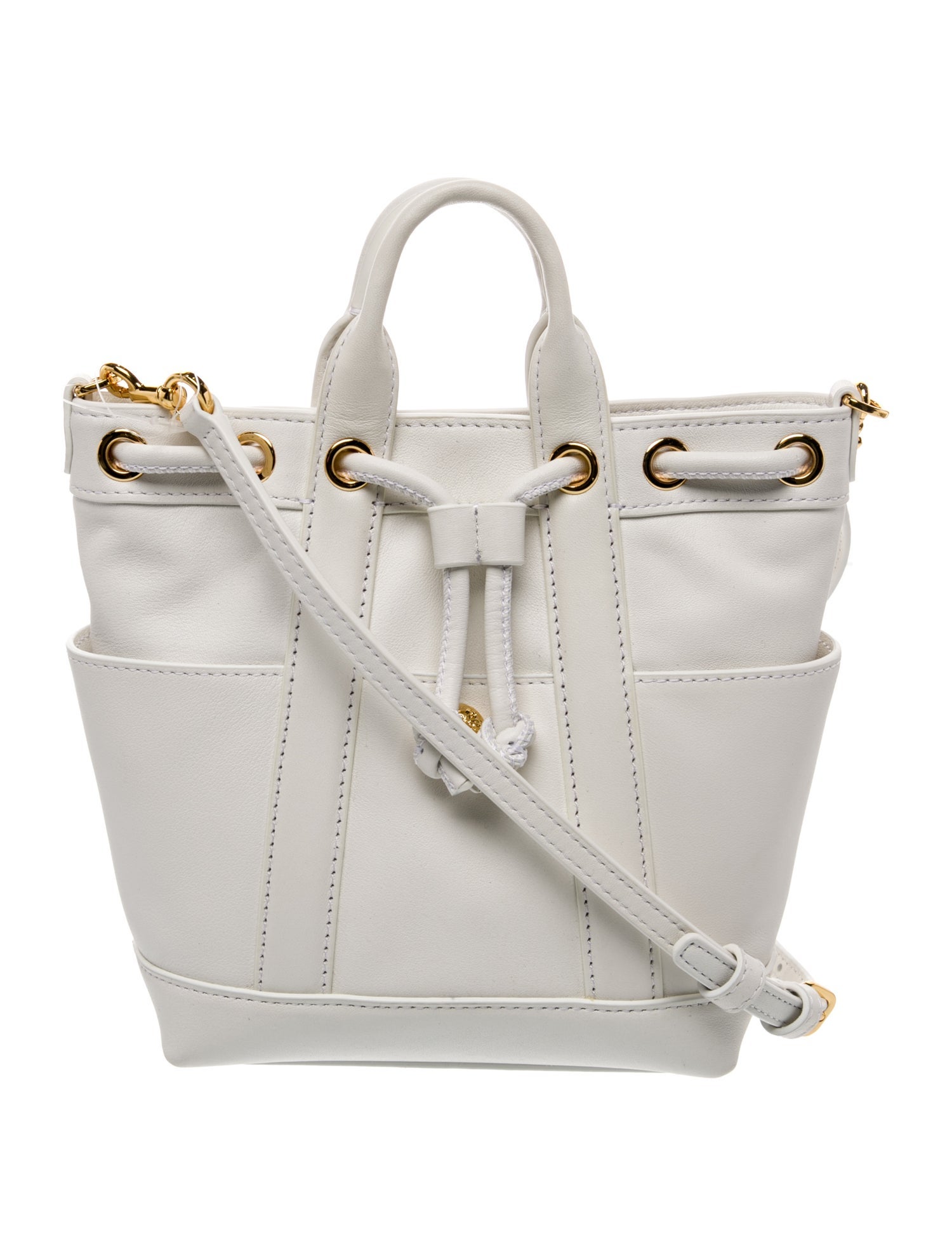 Veronica Beard Leather Bucket Bag