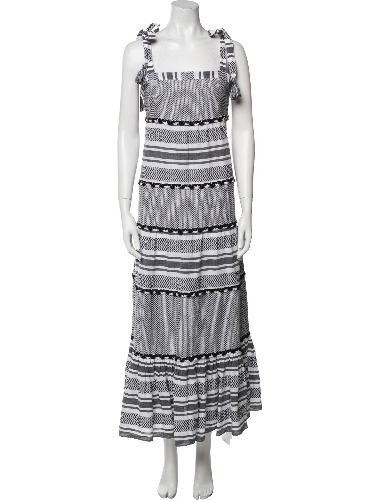 Veronica Beard Striped Midi Length Dress