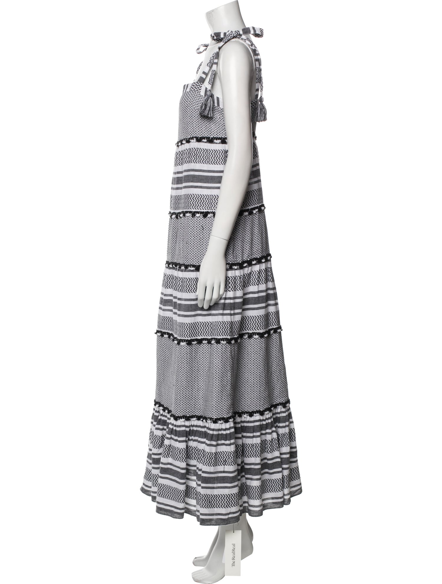 Veronica Beard Striped Midi Length Dress