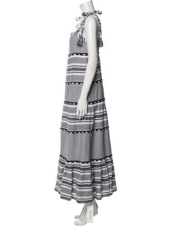 Veronica Beard Striped Midi Length Dress