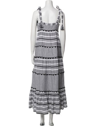 Veronica Beard Striped Midi Length Dress