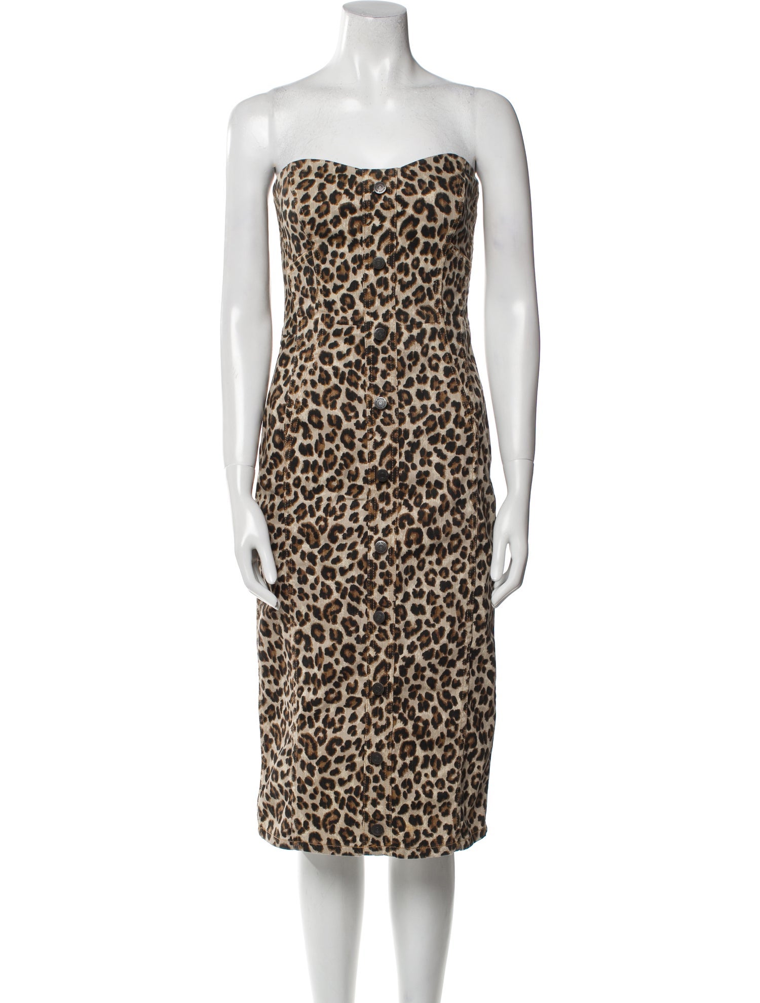 Veronica Beard Animal Print Knee-Length Dress
