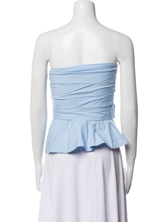 Veronica Beard Strapless Crop Top