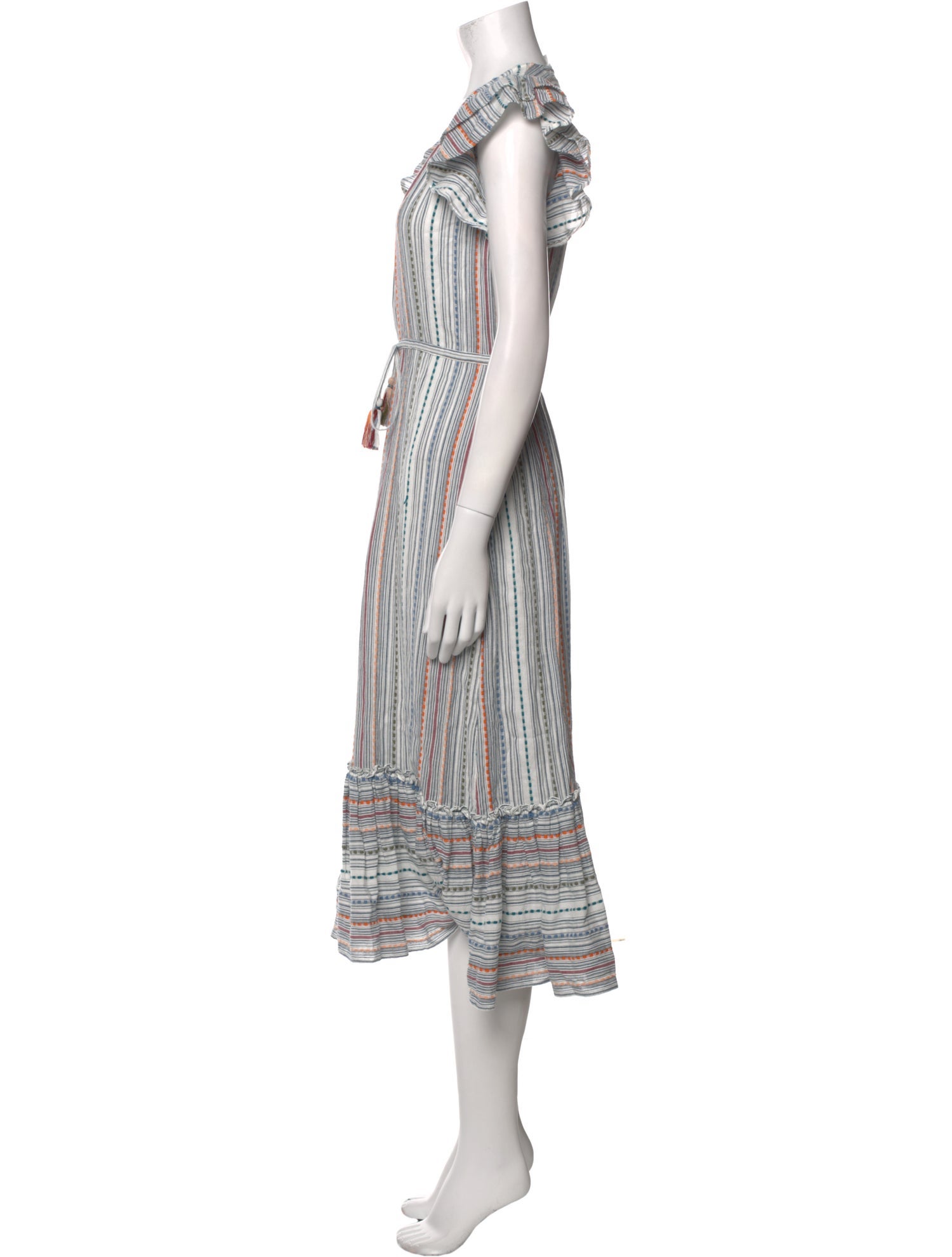 Veronica Beard Striped Long Dress