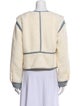 Veronica Beard Colorblock Pattern Faux Fur Jacket