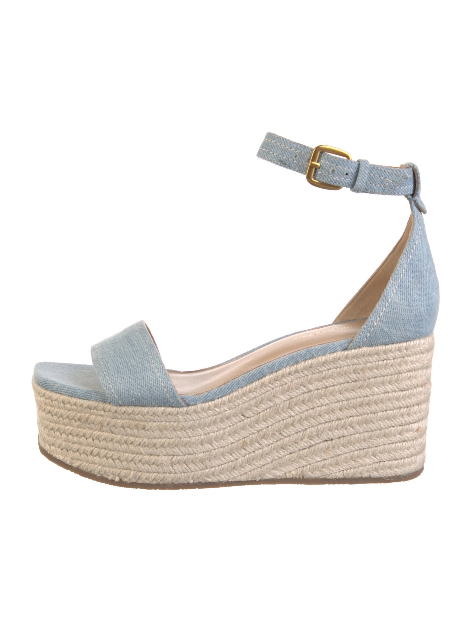 Veronica Beard Denim Braided Accents Espadrilles