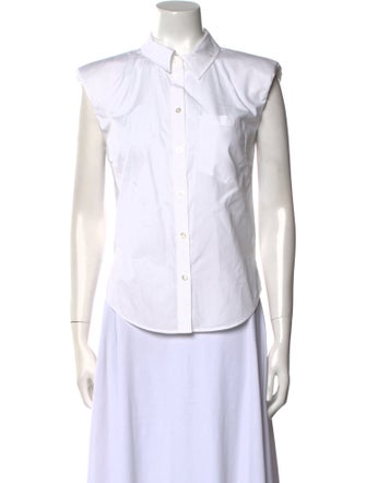 Veronica Beard Sleeveless Button-Up Top