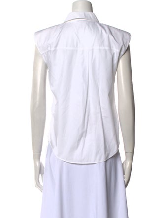 Veronica Beard Sleeveless Button-Up Top