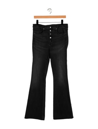 Veronica Beard High-Rise Wide Leg Jeans