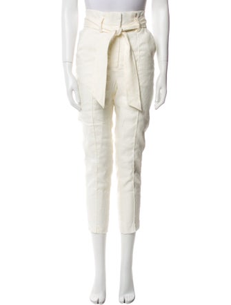 Veronica Beard Linen Skinny Leg Pants