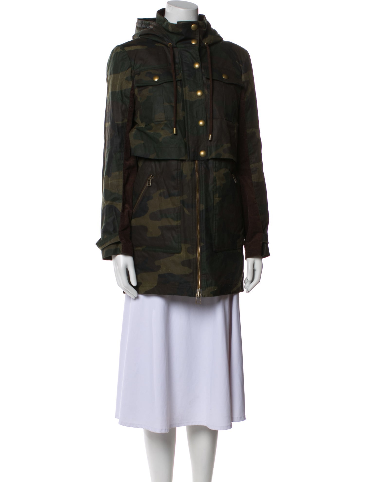 Veronica Beard Printed Faux Fur Coat