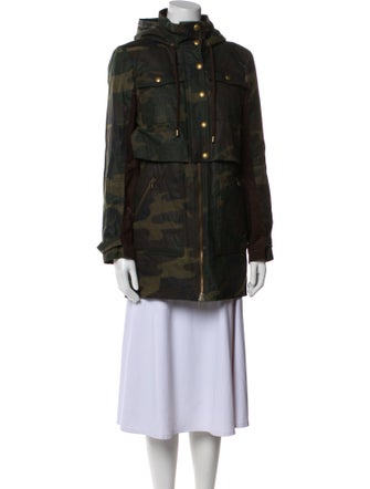 Veronica Beard Printed Faux Fur Coat