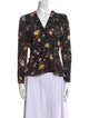 Veronica Beard Silk Floral Print Blouse