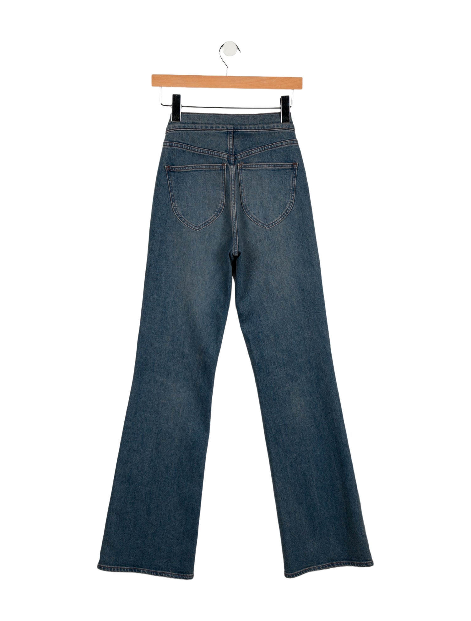 Veronica Beard Mid-Rise Wide Leg Jeans