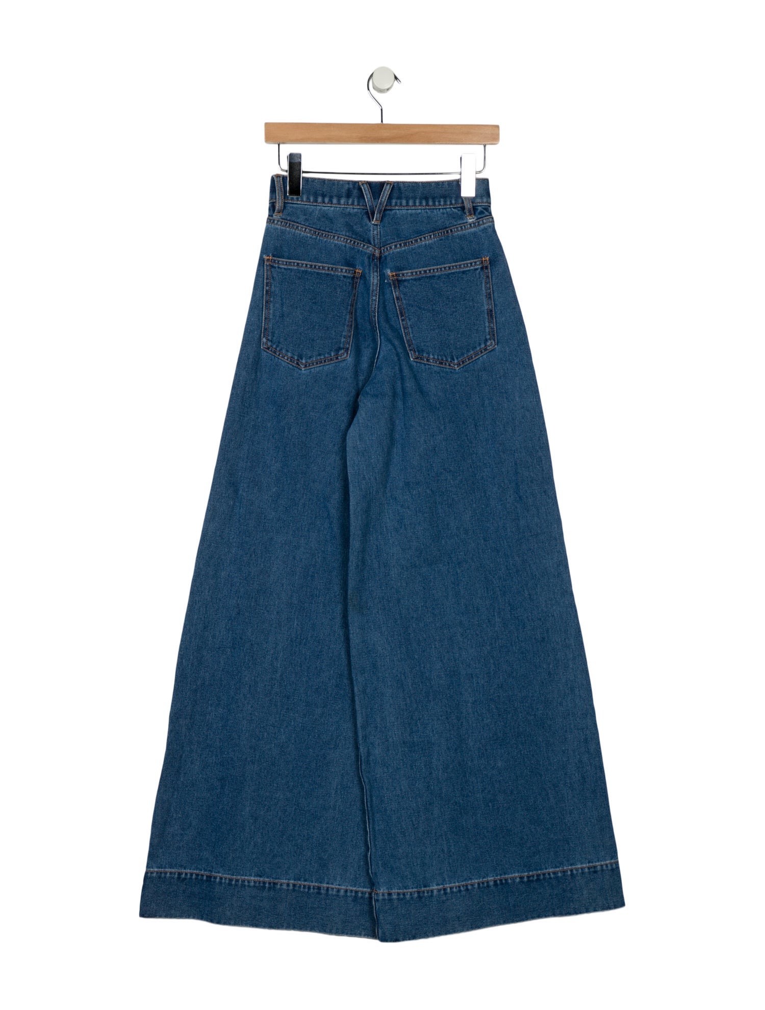 Veronica Beard High-Rise Wide Leg Jeans