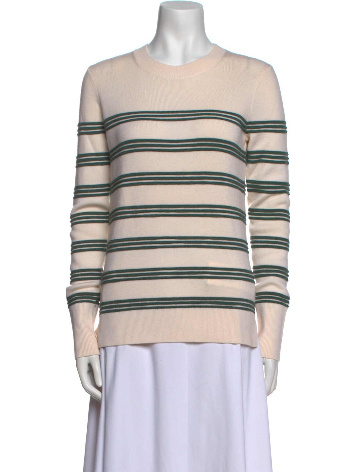 Veronica Beard Merino Wool Striped Sweater