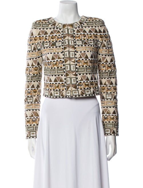 Veronica Beard Printed Evening Jacket