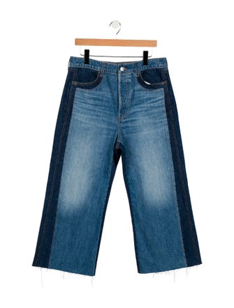 Veronica Beard High-Rise Wide Leg Jeans