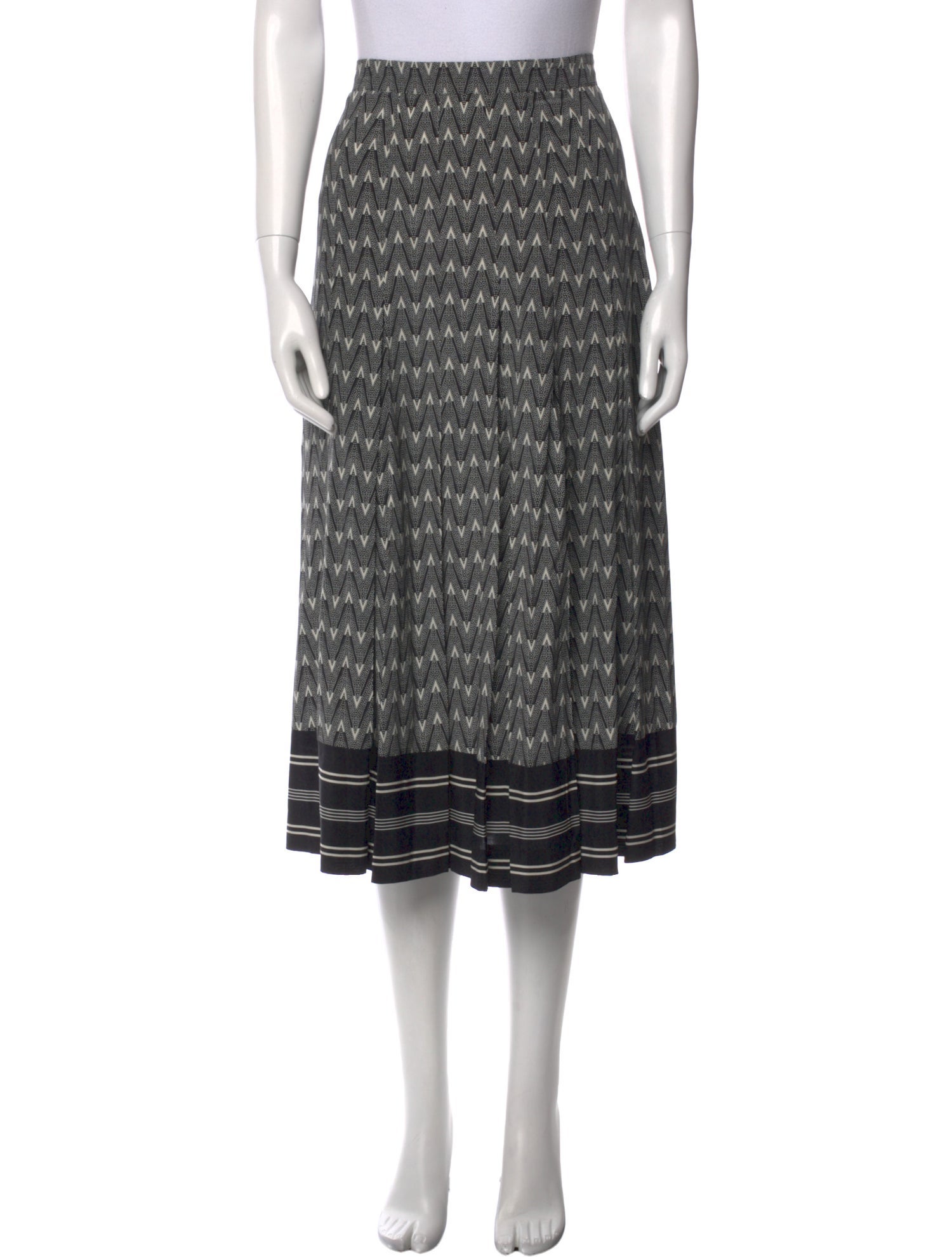 Veronica Beard Silk Midi Length Skirt