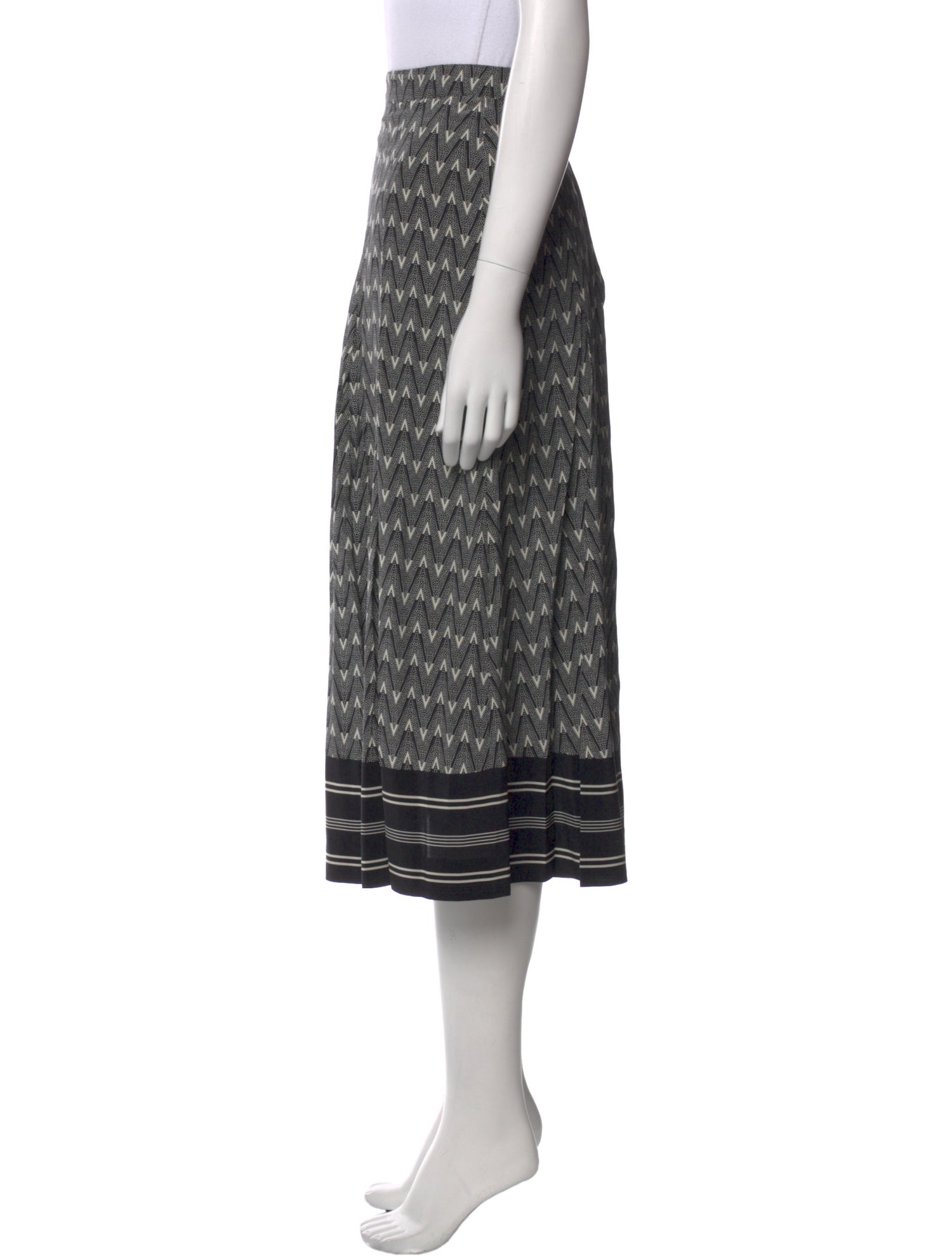 Veronica Beard Silk Midi Length Skirt