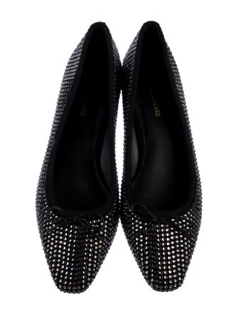 Veronica Beard Suede Bow Accents Ballet Flats