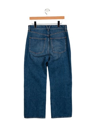 Veronica Beard High-Rise Wide Leg Jeans