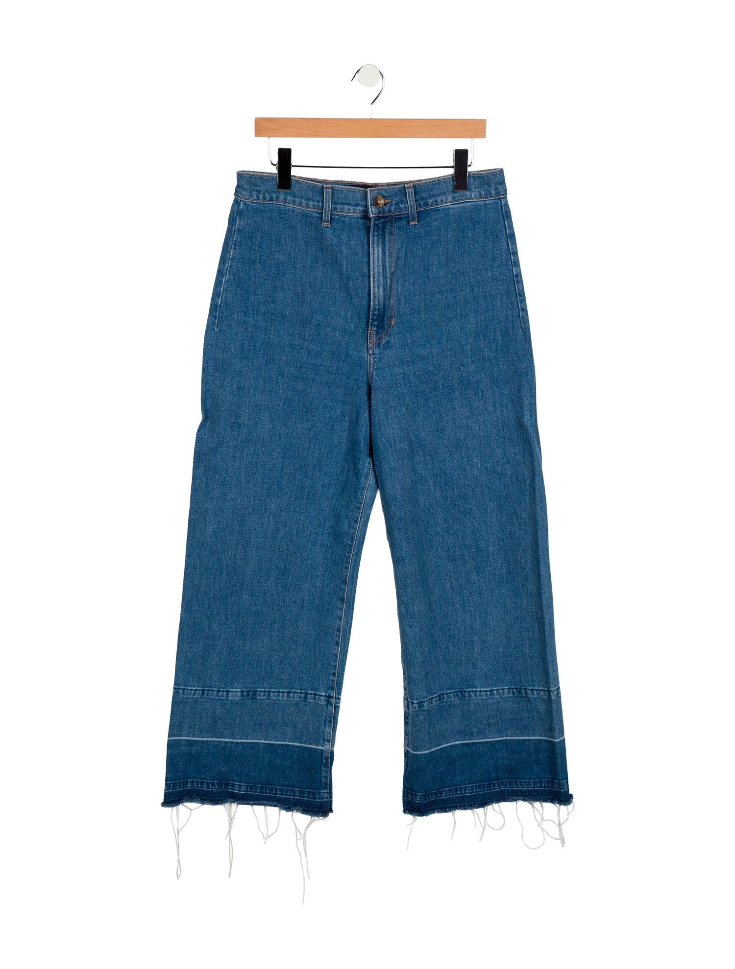 Veronica Beard High-Rise Wide Leg Jeans