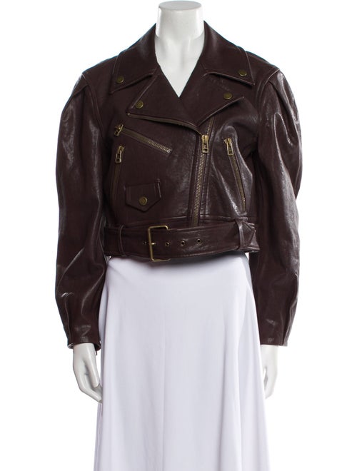 Veronica Beard Leather Biker Jacket