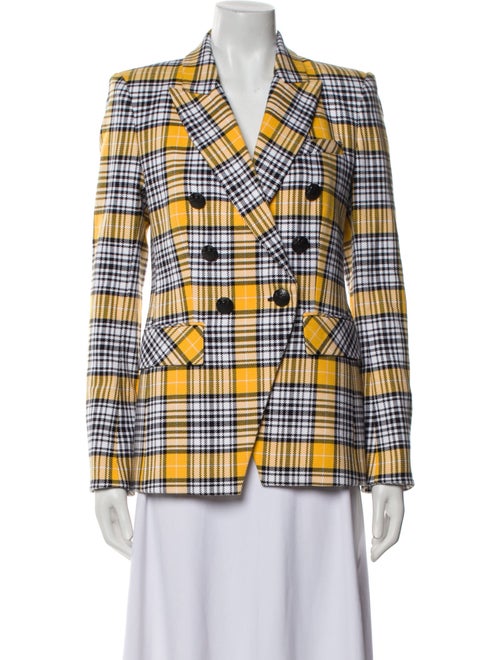 Veronica Beard Plaid Print Blazer