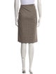 Veronica Beard Plaid Print Knee-Length Skirt
