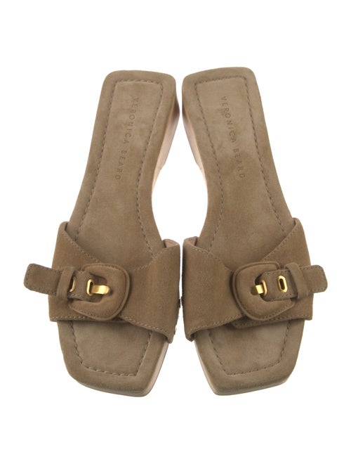 Veronica Beard Suede Studded Accents Slides