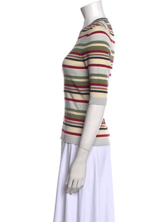 Veronica Beard Striped Crew Neck T-Shirt