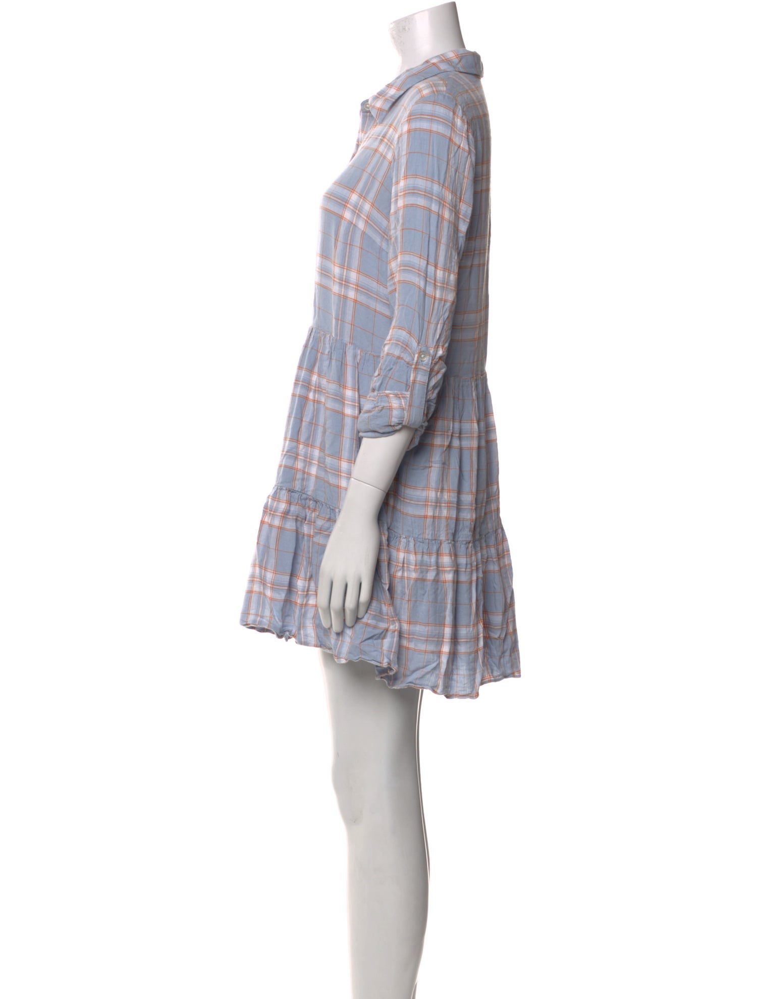 Veronica Beard Plaid Print Mini Dress