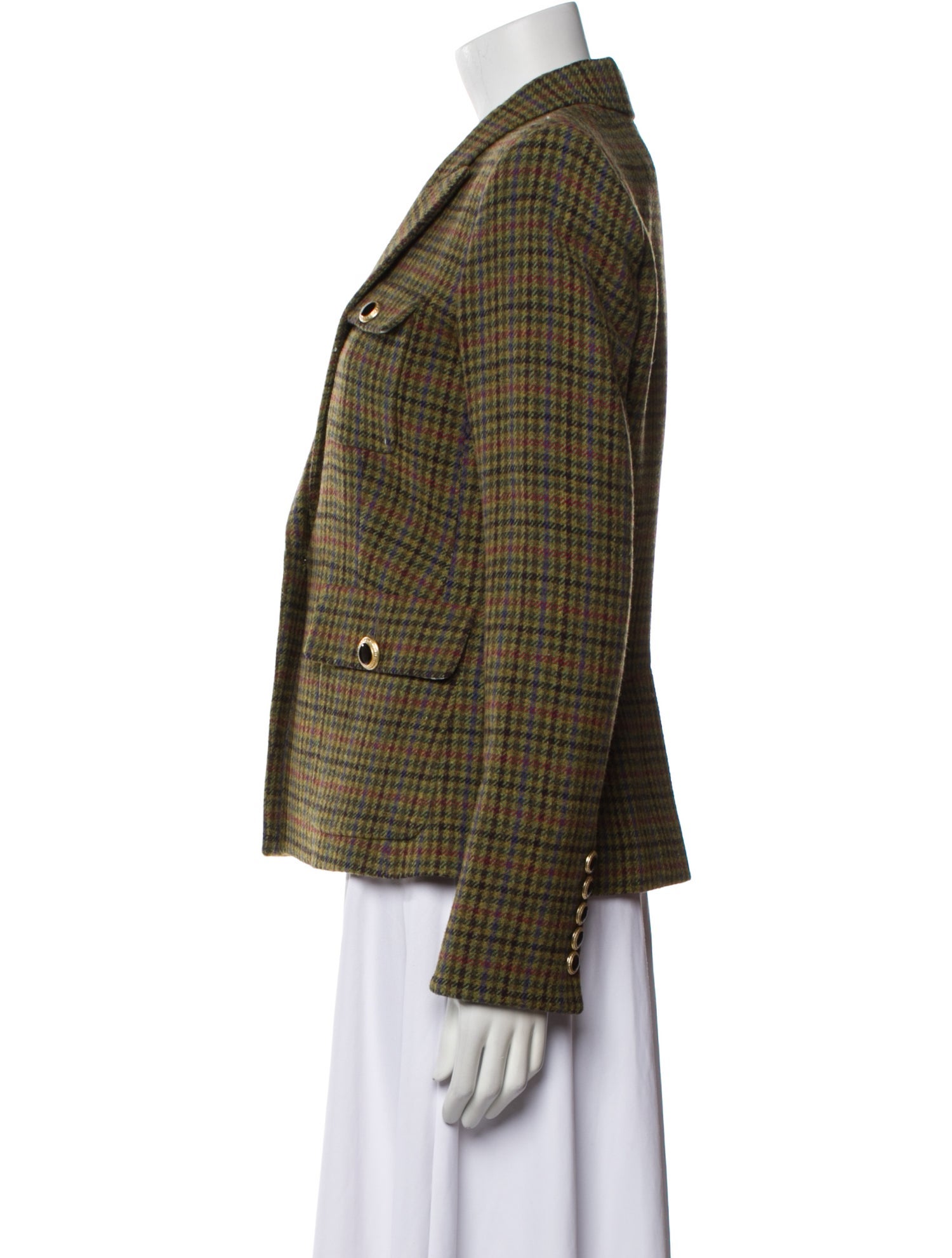 Veronica Beard Wool Plaid Print Blazer w/ Tags