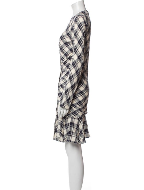 Veronica Beard Plaid Print Mini Dress