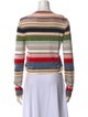 Veronica Beard Striped Crew Neck Sweatshirt