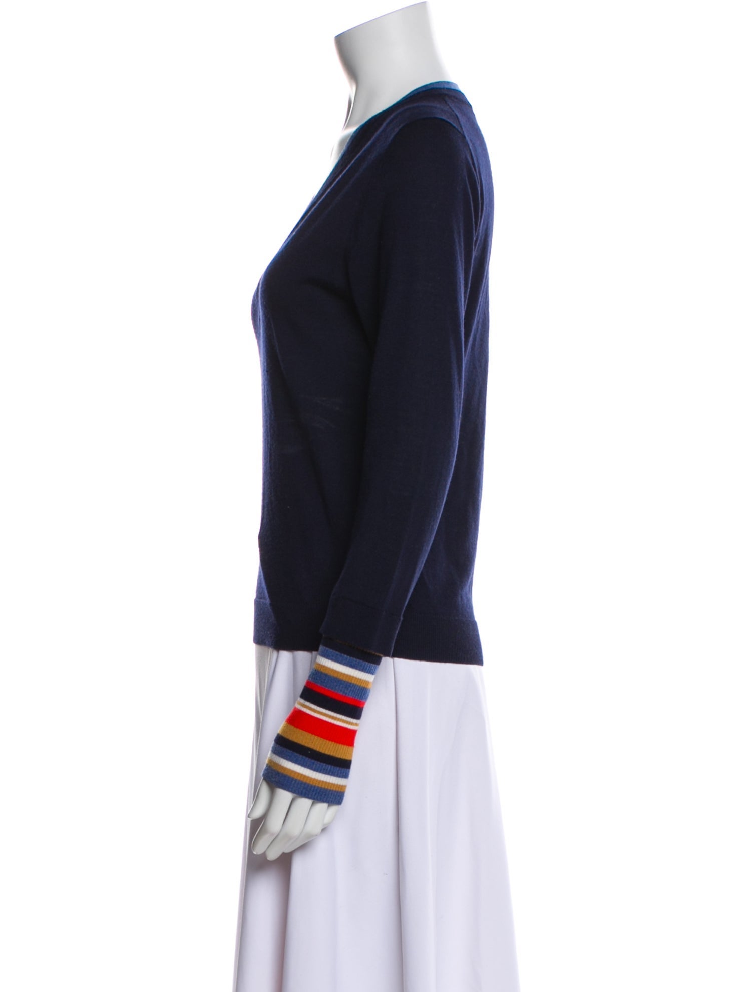 Veronica Beard Merino Wool Striped Sweater