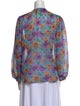 Veronica Beard Silk Floral Print Blouse