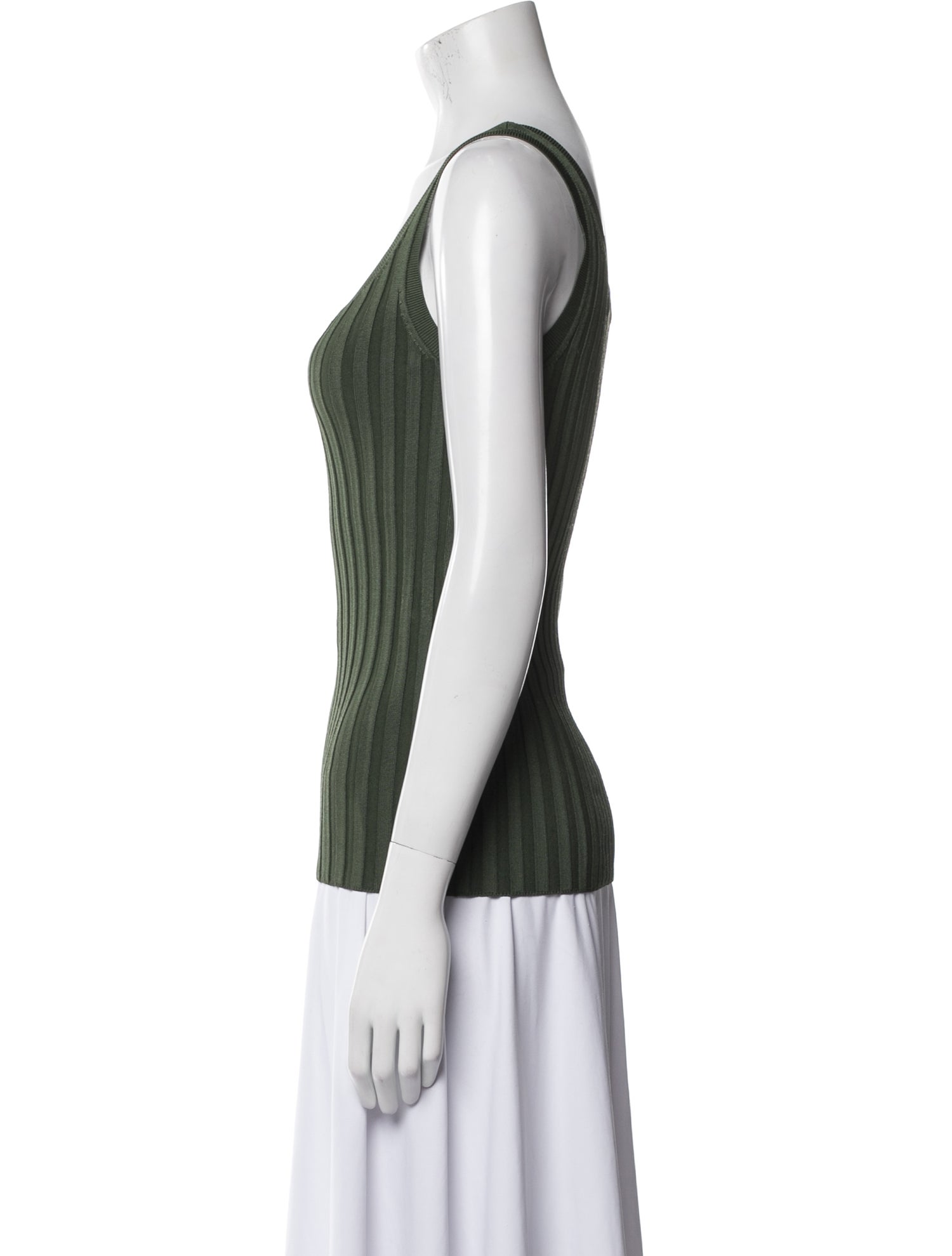 Veronica Beard Striped Scoop Neck Top